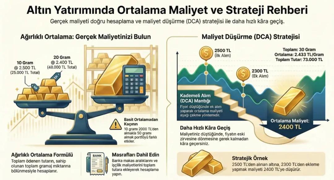 2026 Altın Ortalama Maliyet Hesaplama
