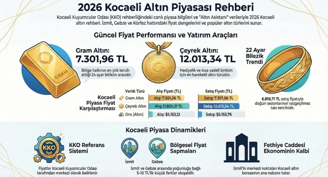 Kocaeli Güncel 2026 Altın Fiyatları