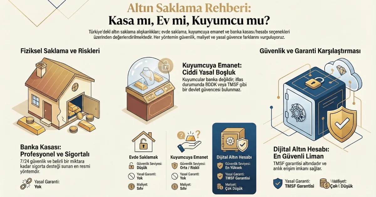 Altın Emanet Edilir mi? Kuyumcu mu Banka mı Daha Güvenli?