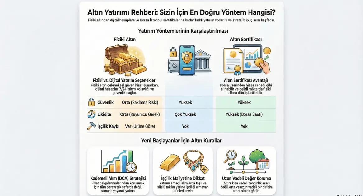 Altına Yatırım Nasıl Yapılır? Yeni Başlayanlar İçin Adım Adım Rehber