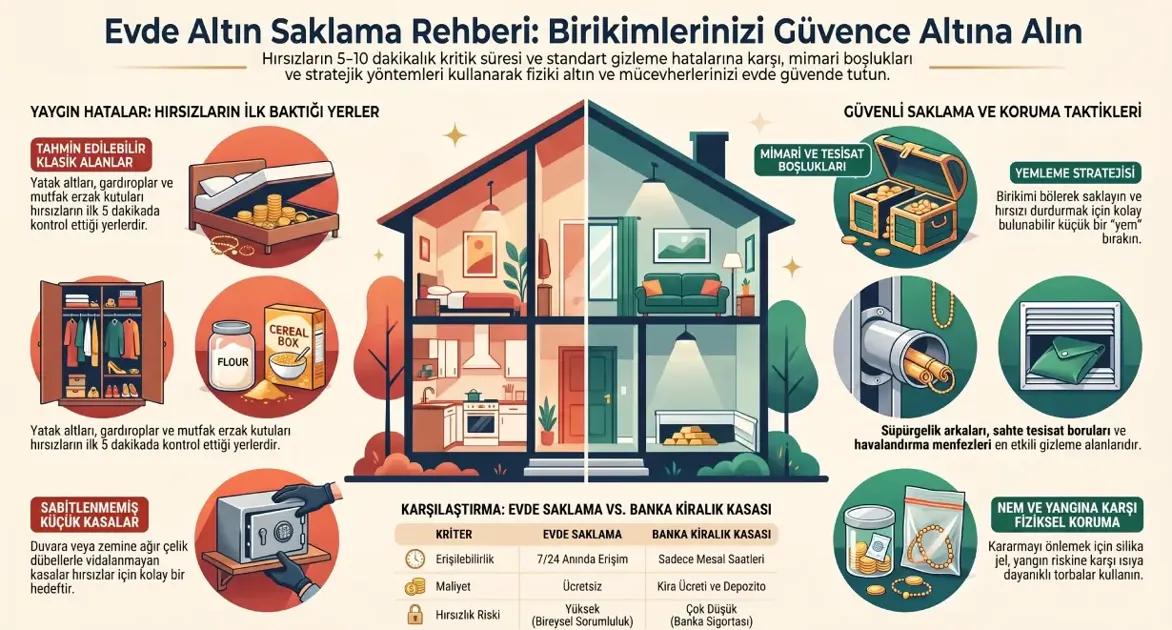 Evde Altın Saklama Yöntemleri: Fiziki Altın ve Mücevher Nerede, Nasıl Saklanır?