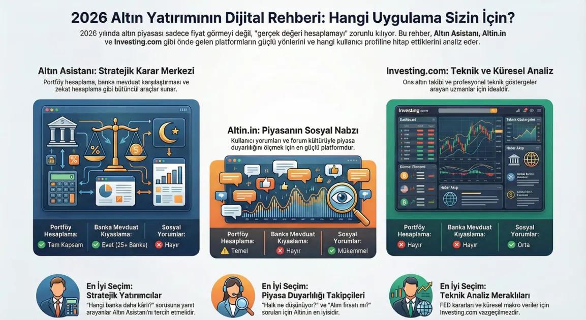 2026'nın En İyi Canlı Altın Portföy ve Fiyat Takibi Uygulamaları