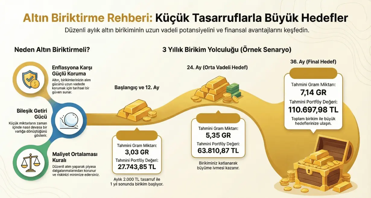 2026 Altın Biriktirme Hesaplama ve DCA Tasarruf Planlayıcı