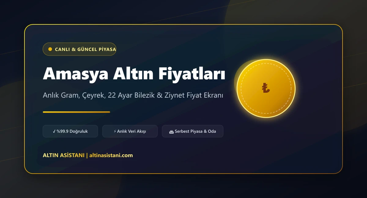 Amasya Güncel 2026 Altın Fiyatları