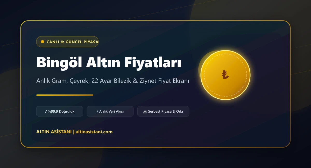 Bingöl Güncel 2026 Altın Fiyatları