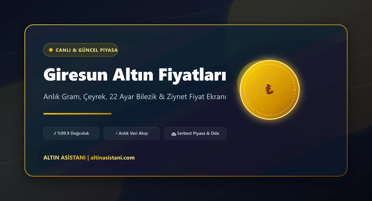 Giresun Güncel 2026 Altın Fiyatları