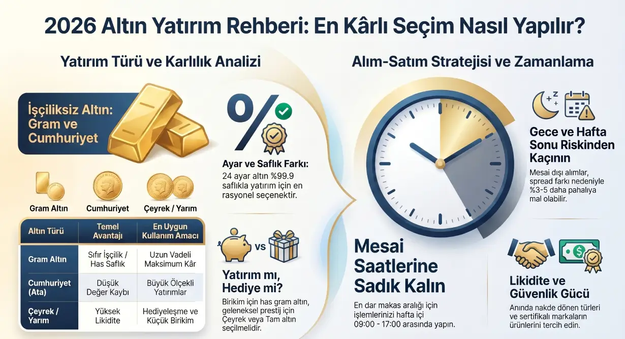 Yatırım İçin Hangi Altın Alınmalı? 2026 Kârlılık Analizi