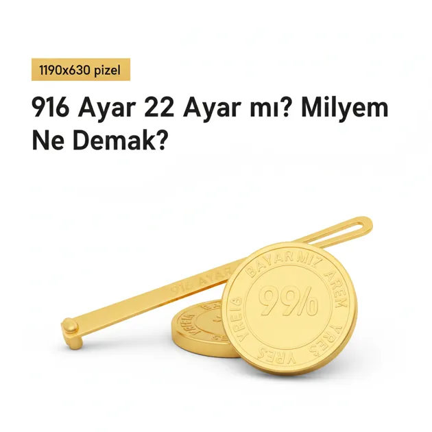 916 Ayar 22 Ayar mı? Milyem Ne Demek? Altın Saflık Rehberi