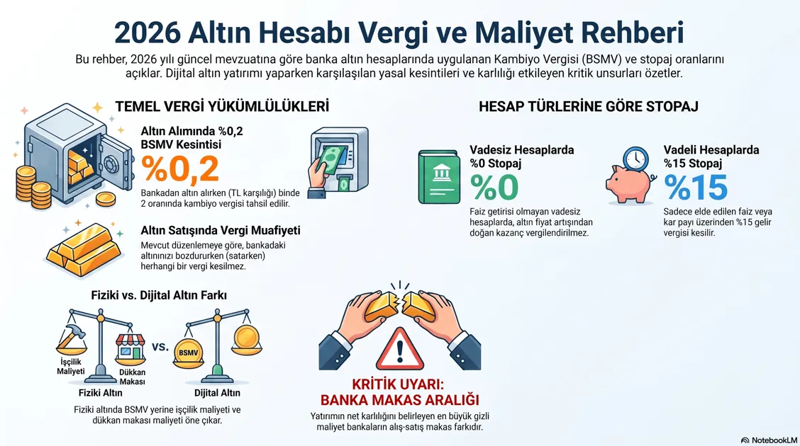 Altın Hesabı Vergi ve Stopaj Rehberi