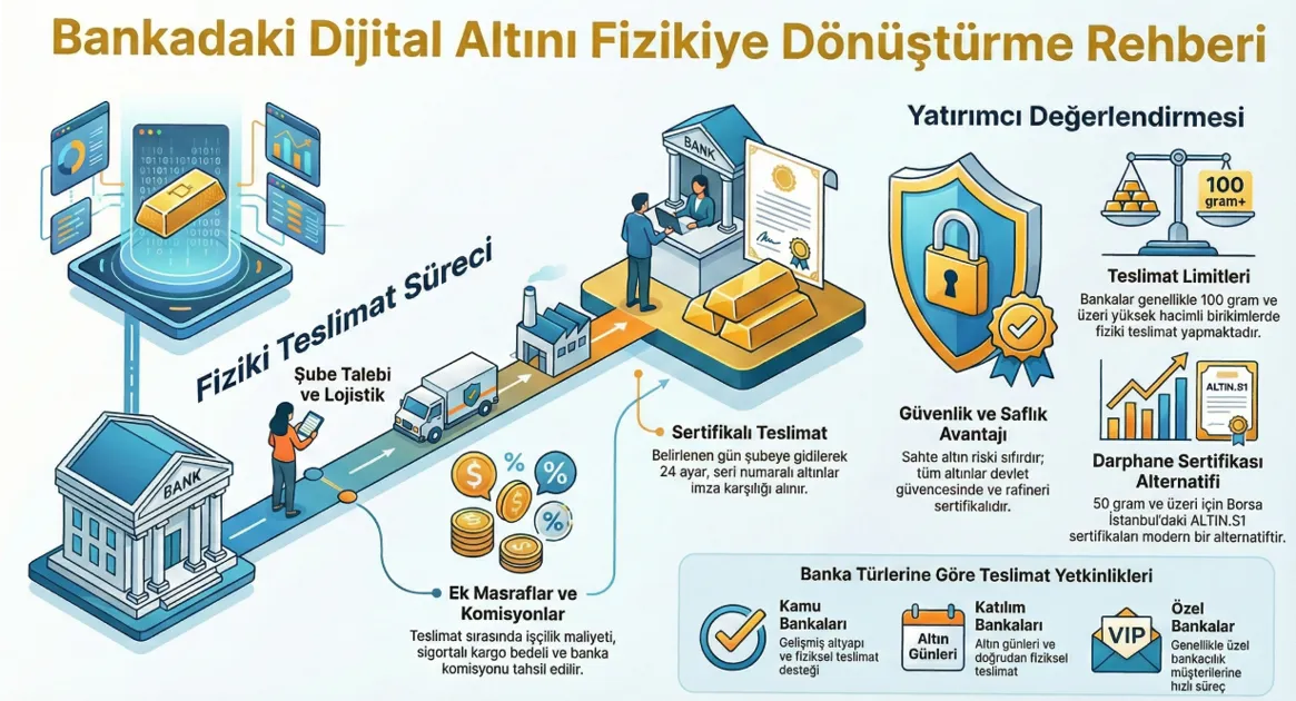 Bankadan Fiziki Altın Alınır mı? 2026 Teslimat Süreçleri ve Merak Edilenler