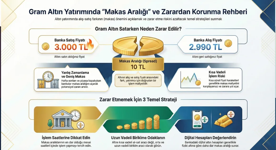 Gram Altın Satarken Zarar Edilir mi? Makas Aralığı Hakkında Bilmeniz Gerekenler