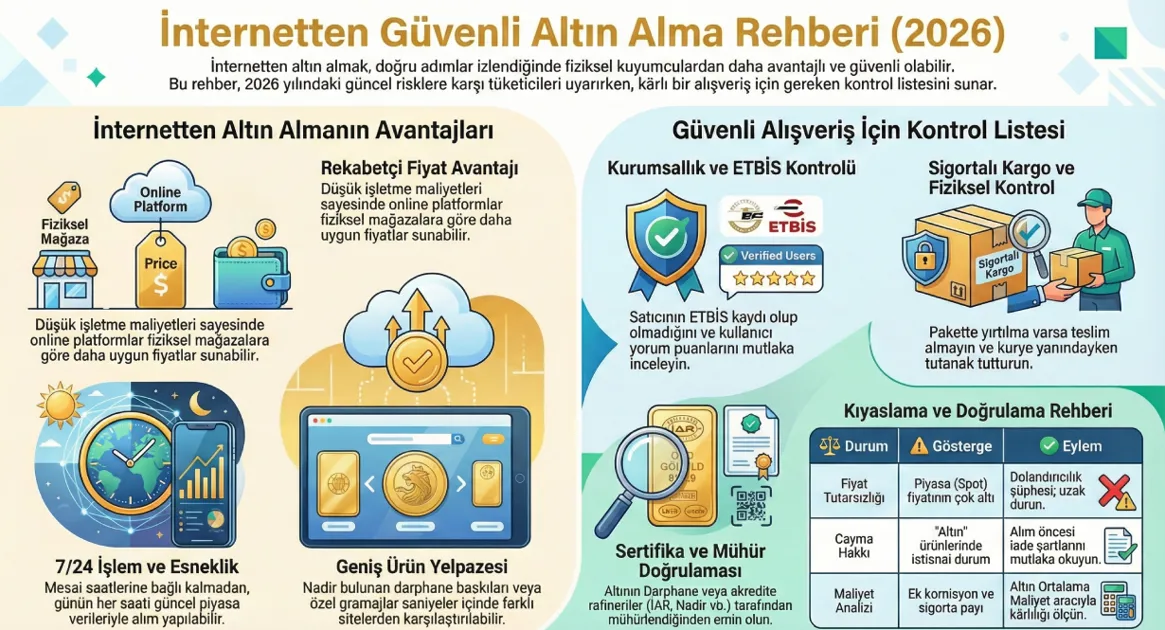 İnternetten Altın Almak Güvenli mi? 2026’da Sahtecilikten Korunma Rehberi