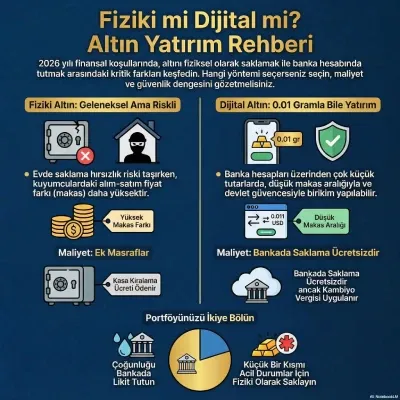Bankadan Altın Almak Mantıklı mı? Fiziki mi Dijital mi?
