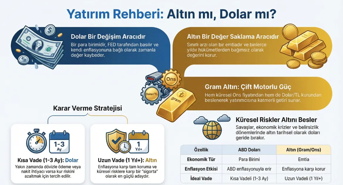 Yatırım İçin Altın mı Dolar mı? 2026 Enflasyon ve Getiri Analizi