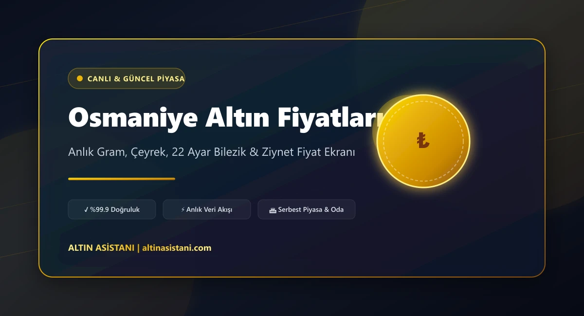 Osmaniye Güncel 2026 Altın Fiyatları